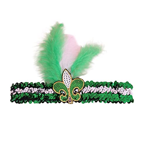 Glanhbnol Pailletten-Dekor-Stirnband, schöne Haarreifen, Aufführungen, Kopfschmuck, Festival-Geschenke für Freunde und Kinder von Glanhbnol
