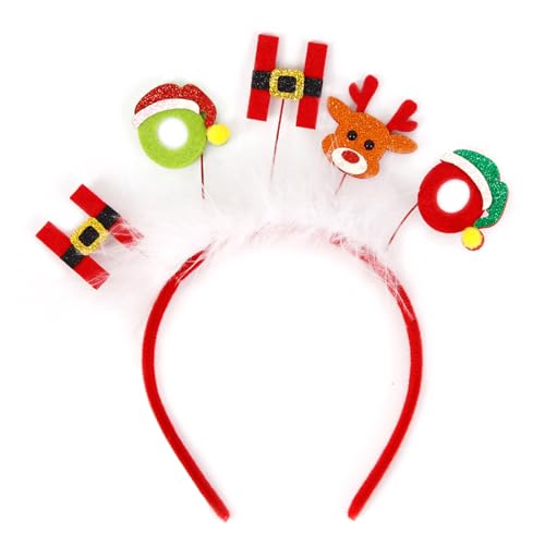 Glanhbnol Rentier Stirnbänder Weihnachten Haarbänder Cosplay Haarreifen Stirnbänder Festival Party Haarschmuck für Mädchen von Glanhbnol