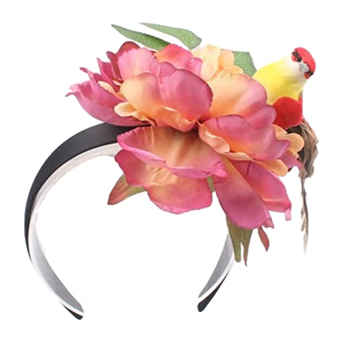 Glanhbnol Sommer-Kopfbedeckung, florales Haarband mit Party-Kopfschmuck für Kinder, mit Papageienmotiv von Glanhbnol