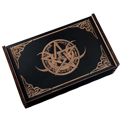 Holz Tarot Karte Lagerung Fall Tragbare Tarot Karten Box Astrologys Wahrsagerei Lagerung Fall Push Pull Karte Container von Glanhbnol