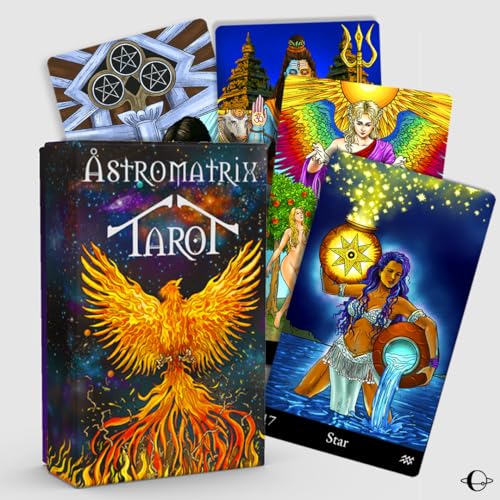 AstroMatrix Karten Deck mit Online-Guide QR Codes für Anfänger und Experten Leser, 78 Tarot-Deckkarten, Klassische traditionelle Tarot-Deck-Standardgröße 12,1 x 7 cm, Wahrserzählkartenspiel AstroMatrix Karten Deck mit Online-Guide QR Codes für Anfänger und Experten Leser, 78 Tarot-Deckkarten, Klassische traditionelle Tarot-Deck-Standardgröße 12,1 x 7 cm, Wahrserzählkartenspiel von AstroMatrix
