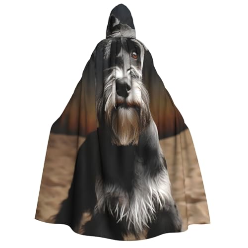 GlbnSHeric Kapuzenumhang, Unisex, Halloween, Kapuzenumhang, Tierschnauzer, Hund, Kapuzenmantel, Halloween-Umhang, Cosplay-Kostüme von GlbnSHeric