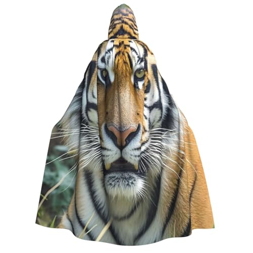 GlbnSHeric Kapuzenumhang Unisex Halloween Kapuzenumhang wilde Tiere Tiger Kapuzenmantel Halloween Umhang Cosplay Kostüme von GlbnSHeric