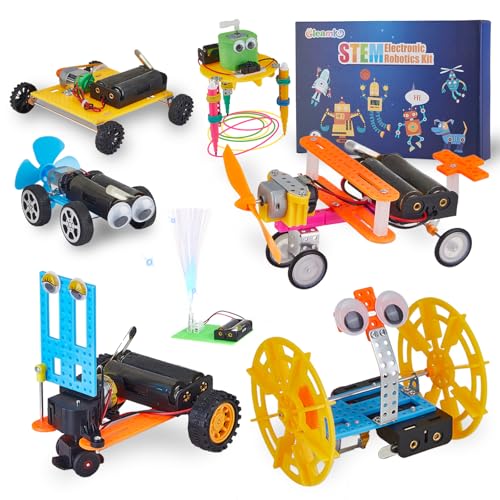 Gleamkid 7-in-1 STEM Spielzeug Kit für 8-12 Jahre alt, pädagogische Wissenschaft Kits, elektronische Wissenschaft Experimente, STEM Projekt Aktivitäten DIY Engineering Construction Kits von Gleamkid