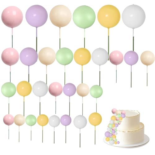 Gleevio Tortendeko Kugeln Cake Topper, 47 Stück Macaron Mini-Ballons Kuchen Deko, Kugeln Tortendeko Geburtstag, Cupcake Topper Mini-Ballons DIY-Dekoration für Hochzeit Babyparty Kuchendeko Gleevio Tortendeko Kugeln Cake Topper, 47 Stück Macaron Mini-Ballons Kuchen Deko, Kugeln Tortendeko Geburtstag, Cupcake Topper Mini-Ballons DIY-Dekoration für Hochzeit Babyparty Kuchendeko von Gleevio
