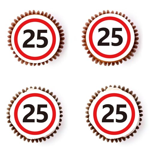 Gleevio Essbare Verkehrszeichen Tortendeko 25 Geburtstag Männer Frauen,48 Stück Cupcake Deko 25 Geburtstagdeko,Muffins Deko 25 Geburtstag Essbar,Esspapier 2000 Kuchendeko 25 Jahre Tortendeko Essbar Gleevio Essbare Verkehrszeichen Tortendeko 25 Geburtstag Männer Frauen,48 Stück Cupcake Deko 25 Geburtstagdeko,Muffins Deko 25 Geburtstag Essbar,Esspapier 2000 Kuchendeko 25 Jahre Tortendeko Essbar von Gleevio