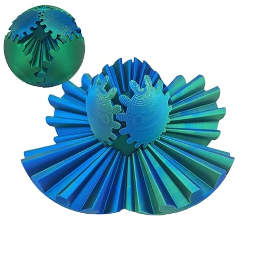 3D-Gedruckter Gear Ball Spin Ball: Ein kleiner, aber leistungsstarker Begleiter for Spaß und Entspannung unterwegs, ideal for Stress- und Angstabbau(F) von Glenmi