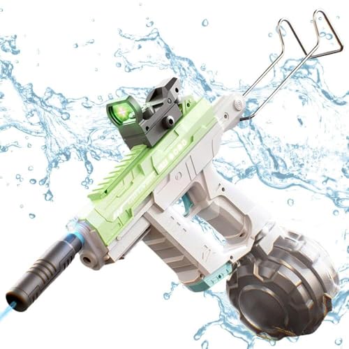 Glenmi Aqua Assault - Großvolumige Auto-Sprüh-Wasserpistole for unvergesslichen Outdoor-Spaß(Green,L) von Glenmi