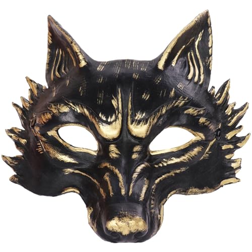 Glixoft Halloween-halbgesichtsmaske, Gruselige Werwolf-maske, Maskerade-maske Für Cosplay-kostüme, Kostümzubehör von Glixoft