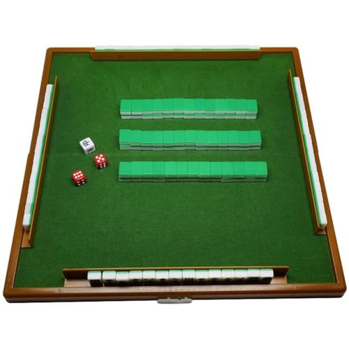 Glixoft Mahjong-set, Chinesisches Tragbares Mini-spielstein-set, Reisefliese, Traditioneller Tisch, Amerikanisches Spielbrett Für Familienspiel von Glixoft