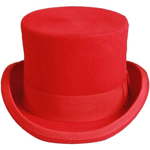 Glixoft Ofenrohr-zylinder, Formeller Showman-hut, Deluxe-cap, Zauberer-kostüm-cap, Steampunk-kleiderhut, Gentleman-cap Für Party von Glixoft