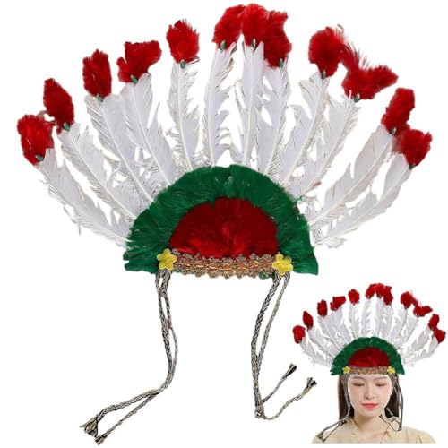 Glixoft -stirnband Der Amerikanischen Ureinwohner, Handgefertigtes -stirnband, Kopfbedeckung Im Indischen Stil, Foto-requisiten Für Party-auftritte von Glixoft