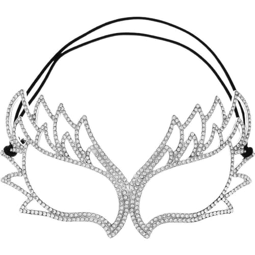 Übertriebene Diamant-maske, Glänzende -maske, Kristall-festival-maske, Maskerade-gesichtszubehör Für Gras-party von Glixoft