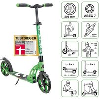 SIX DEGREES Alu Scooter 205 mm hellgrün SIX DEGREES Alu Scooter 205 mm hellgrün von Globber Deutschland GmbH