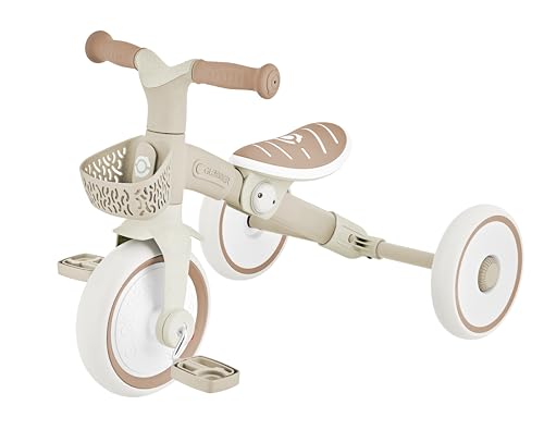 GLOBBER Learning Trike 2in1 Plus ECO – Dreirad und Laufrad für Kinder, 8/7 Zoll, TPR-Sattel höhenverstellbar, Taupe GLOBBER Learning Trike 2in1 Plus ECO – Dreirad und Laufrad für Kinder, 8/7 Zoll, TPR-Sattel höhenverstellbar, Taupe von Globber