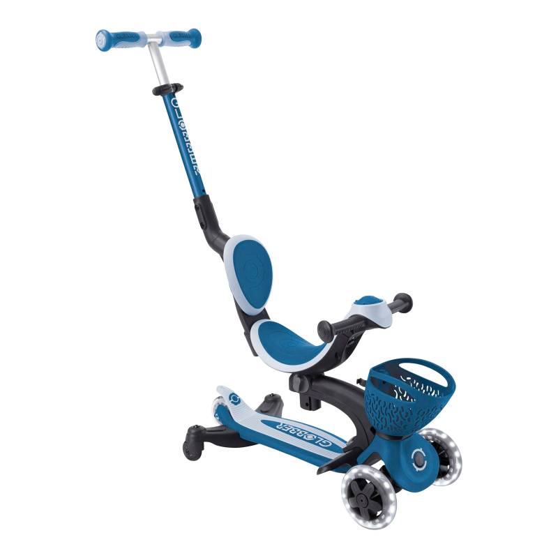 Globber Scooter 3in1 Go-Up Baby 360 mit Leuchtrollen und Leuchtmodul von Globber