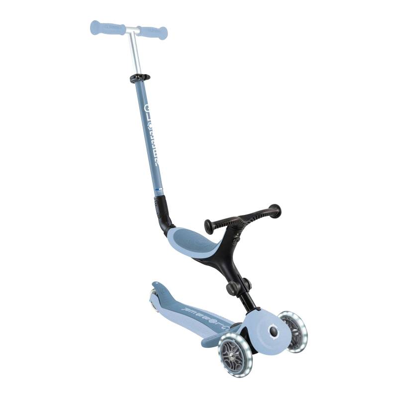 Globber Scooter 3in1 Go-Up active ECO mit Leuchtrollen blaubeere von Globber