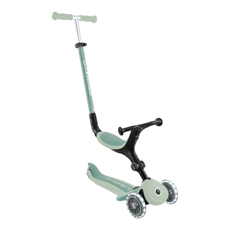 Globber Scooter 3in1 Go-Up active ECO mit Leuchtrollen blaubeere von Globber