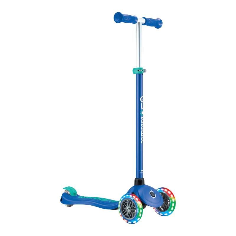 Globber Scooter Primo Plus mit Leuchtrollen inkl. Helm von Globber