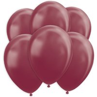 Burgunderfarbene Metallic-Ballons, 10 Stk., 30cm von Globos Nordic