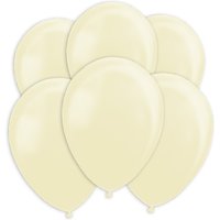 Cremefarbene Ballons mit Perlglanz-Effekt, 10 Stk., 30cm von Globos Nordic