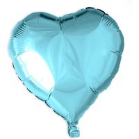 Herz-Folienballon hellblau, 35 cm von Globos Nordic