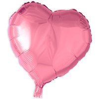 Herz-Folienballon pink, 35 cm von Globos Nordic