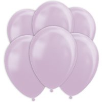 Lavendelfarbene Ballons mit Perlglanz-Effekt, 10 Stk., 30cm von Globos Nordic