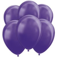 Lila Metallic-Ballons, 10 Stk., 30cm von Globos Nordic