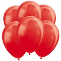 Rote Metallic-Ballons, 10 Stk., 30cm von Globos Nordic