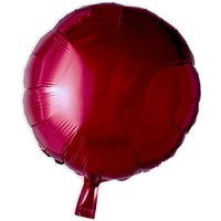 Runder Folienballon in burgunder, 35cm von Globos Nordic