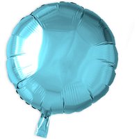 Runder Folienballon in hellblau, 35cm von Globos Nordic