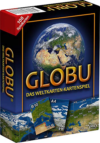 GLOBU 33333 - Das Weltkarten-Kartenspiel, Blau von Globu