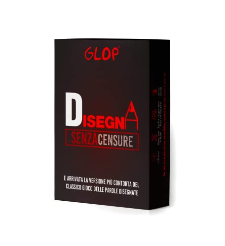 Glop Disegna - Giochi da Tavolo Adulti - La Versione più Contorta e Divertente del Classico Gioco Delle Parole Disegnate - Senso dell'umorismo Perverso e Senza Censure - Giochi di società von Glop