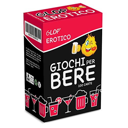 Glop Ero - Giochi da Tavolo Adulti - Giochi Alcolici per Feste - Giochi per Bere - Giochi da Tavolo - Giochi di Carte - Drinking Game - Addio zum Nubilat - Zölibat - Geschenkidee von Glop