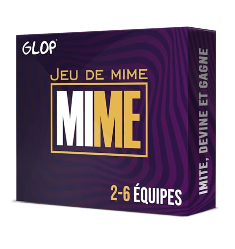 Glop Mime - Jeu de Mime - Jeux de Société - Jeux de Société Adulte Pour Apéro & Soirées - Jeu de Famille et Enfants + 8 Ans - Jeux de Plateau - Jeu de Carte - Jeux de Société Enfant - Cadeau von Glop