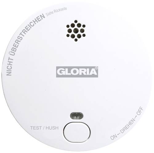 Gloria R1 Rauchwarnmelder batteriebetrieben (Ø x H) 100mm x 33mm von Gloria