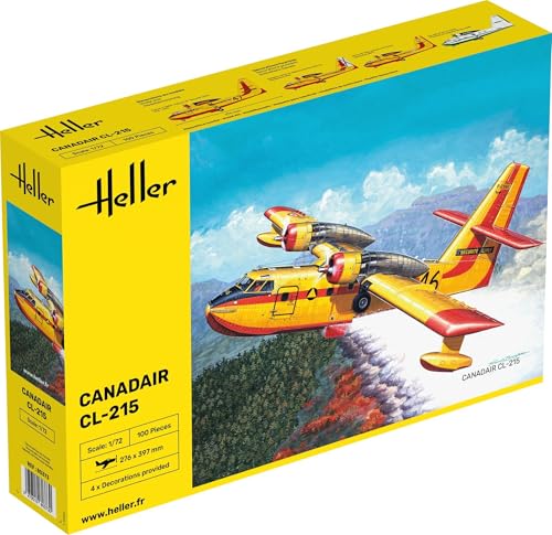 Heller 80373 Canadair CL-215 Modellbausatz, grau von heller