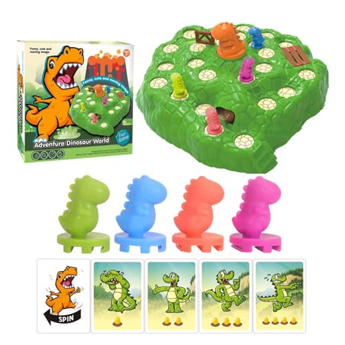 Fröhliches Dinosaurierspiel, Dinosaurier-Partyspiele | Lustiges interaktives Escape-Game-Spielzeug | -Lernspielzeug für Kinder, Aktivitätsspielzeug für die frühe Entwicklung zum Geburtstag von Glugahrif