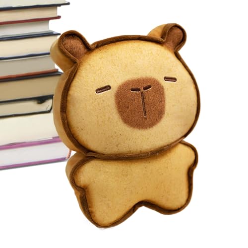 Glugahrif Capybara Plüschpuppe, gefüllte Capybara Plüsch | Süße Puppen Toast Capybara Plüschspielzeug | Soft Doll Home, einfallsreiches Spiel Plüschzimmer, Stoffspielzeug für Kinder und Erwachsene von Glugahrif