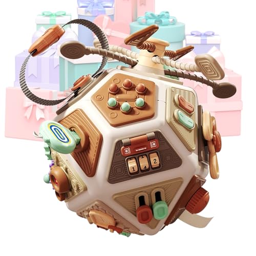 Glugahrif Lernspielzeug Aktivitätswürfel für Babys, Entwicklung der Feinmotorik, Lernspiele, interaktives Lernspiel für Kleinkinder, für Party, Weihnachten, Geburtstag Glugahrif Lernspielzeug Aktivitätswürfel für Babys, Entwicklung der Feinmotorik, Lernspiele, interaktives Lernspiel für Kleinkinder, für Party, Weihnachten, Geburtstag von Glugahrif