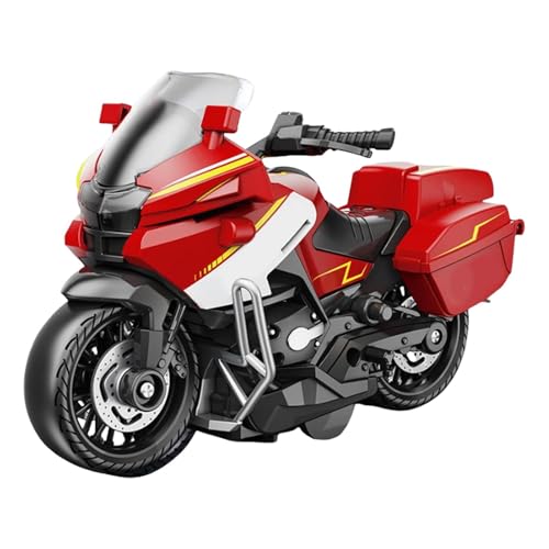 Glugahrif Motorrad – Fahrzeug – Kunststoff – Fahrzeug mit Rückreibung – Kinderspielzeug für Motorrad, Simulationsmodell, Motorradspielzeug zum Ziehen, intellektuelles Spielzeug von Glugahrif