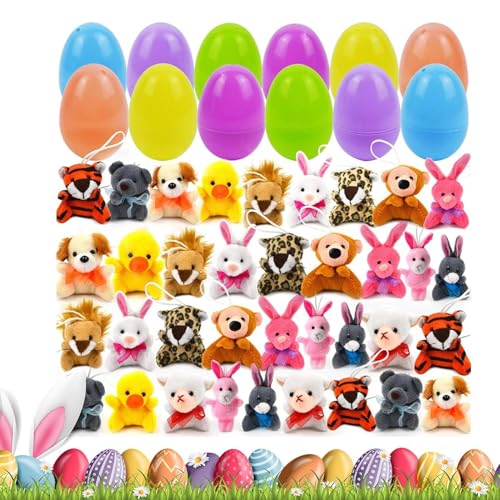 Glugahrif Ostereier gefüllt mit Spielzeug, Ostereier Spielzeug Spielzeug | Plüschspielzeug Basketball Stuffers | Tierfass für Hunt Game, Ostern Klassenzimmer Glugahrif Ostereier gefüllt mit Spielzeug, Ostereier Spielzeug Spielzeug | Plüschspielzeug Basketball Stuffers | Tierfass für Hunt Game, Ostern Klassenzimmer von Glugahrif