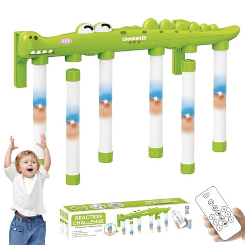 Glugahrif Reflex Handstäbe - Reflex Fallstäbe Handgeschwindigkeits-Herausforderungsspiel - 3 Stufen Einstellbares Reaktionstraining Mit Fernbedienung Sportausrüstung Für Erwachsene Jugendliche Glugahrif Reflex Handstäbe - Reflex Fallstäbe Handgeschwindigkeits-Herausforderungsspiel - 3 Stufen Einstellbares Reaktionstraining Mit Fernbedienung Sportausrüstung Für Erwachsene Jugendliche von Glugahrif
