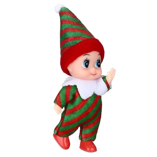 Glugahrif Weihnachtselfen Puppe Für Mädchen,Elf Puppe Weihnachtself Weihnachtszubehör, Weihnachtselfen Figuren Elfen, Christmas Elf Puppe Weihnachtselfen Weihnachten Kleine Geschenke Puppe von Glugahrif