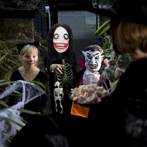 Gruselige Halloween Cosplay Maske | Horror Vollkopfmaske - Halloween-Kopfschmuck Cosplay Requisiten für Rollenspiel Themenparty Bühnenauftritt Gruselige Halloween Cosplay Maske | Horror Vollkopfmaske - Halloween-Kopfschmuck Cosplay Requisiten für Rollenspiel Themenparty Bühnenauftritt von Glugahrif