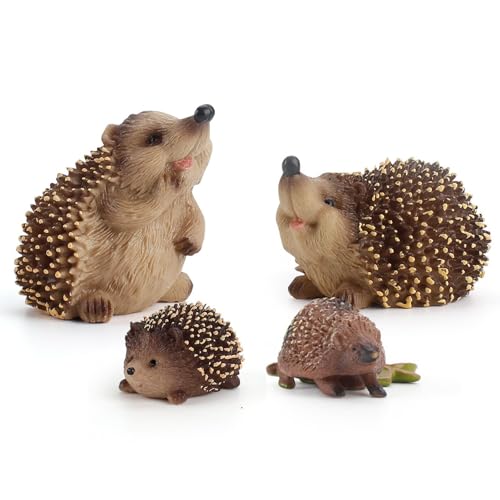 Igel Figuren Tier Welt Animal Figur Igel Statue Fairy Garden Rasen Landschaft Animal Figur Skulptur Dekor Hedgehog Spielzeug von Glugahrif