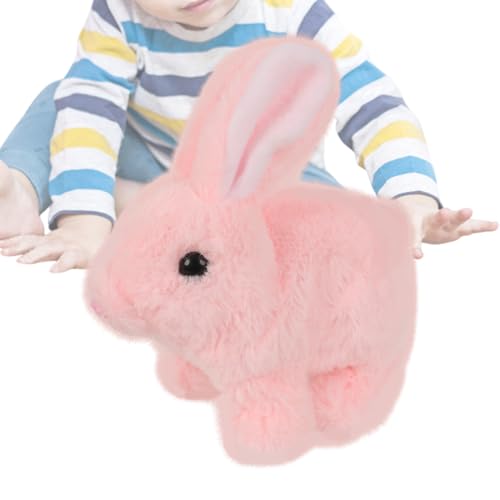 Kaninchenplüschspielzeug, ausgestopfter Kaninchen,Easter Electric Pet Plüsch Kaninchen - Osterfestival Interactive Kids Toy, süßes Haustiertier mit springender Zuckungsfunktion für jeden Anlass zum Ge Kaninchenplüschspielzeug, ausgestopfter Kaninchen,Easter Electric Pet Plüsch Kaninchen - Osterfestival Interactive Kids Toy, süßes Haustiertier mit springender Zuckungsfunktion für jeden Anlass zum Ge von Glugahrif