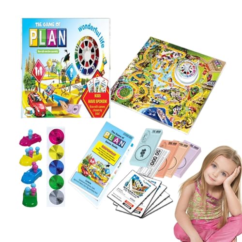 Lebensspiel,Indoor-Spiel „Reise des Lebens“ für Kinder | Familienbrettspiel für 2–4 Spieler, lehrreiches Indoor-Spiel für Kinder ab 8 Jahren Lebensspiel,Indoor-Spiel „Reise des Lebens“ für Kinder | Familienbrettspiel für 2–4 Spieler, lehrreiches Indoor-Spiel für Kinder ab 8 Jahren von Glugahrif
