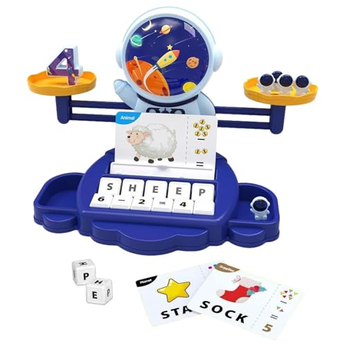 Mathematik -Ausgleichsskala für Kinder, Astronaut Math Balance Toys - Astronaut Balancing Puzzle Game,Spielzeug für Bildungszählungen, -Vorschulzählungsaktivität für Zuhause, Schule, Kindergarten von Glugahrif